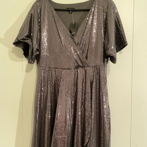 NWT Torrid Sequin Wrap Dress